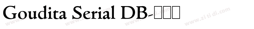 Goudita Serial DB字体转换